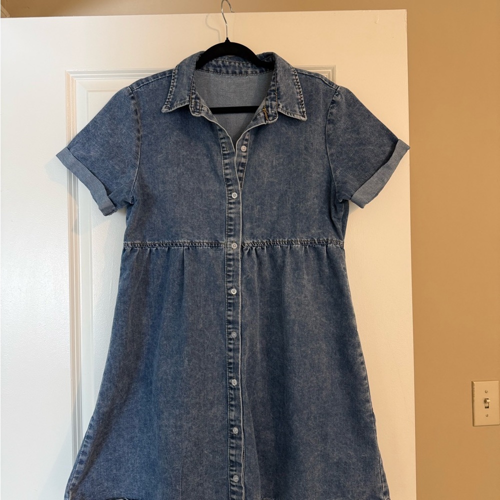 Amazon Women's Denim Blue Mini Dress